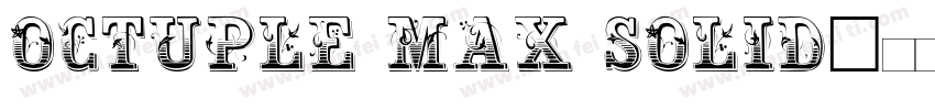 Octuple max Solid字体转换
